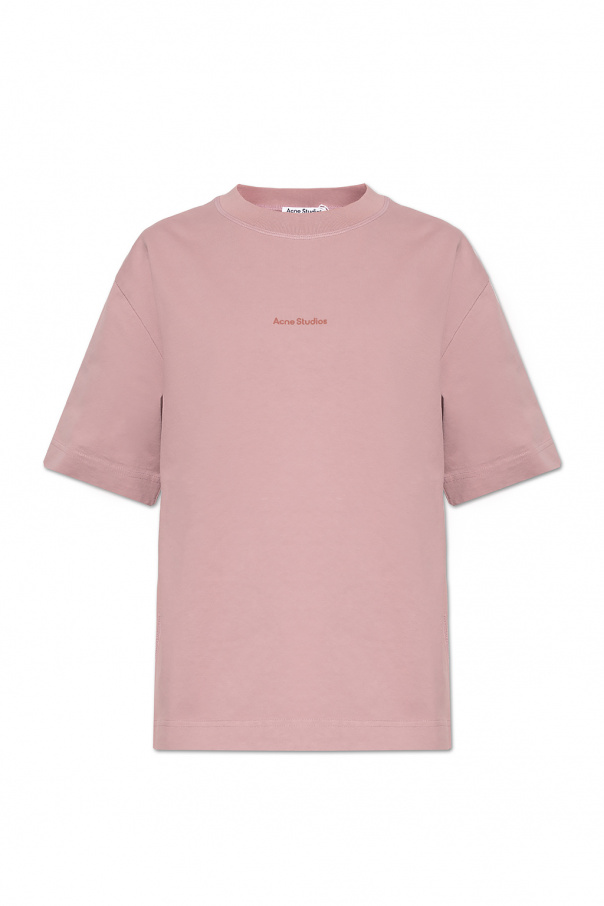 shirt with logo Acne Studios - T - Referee Kurzärmeliges T-shirt 